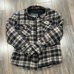 Highway 21 Riding Flannel. Padded on arm, shoulder, and back.